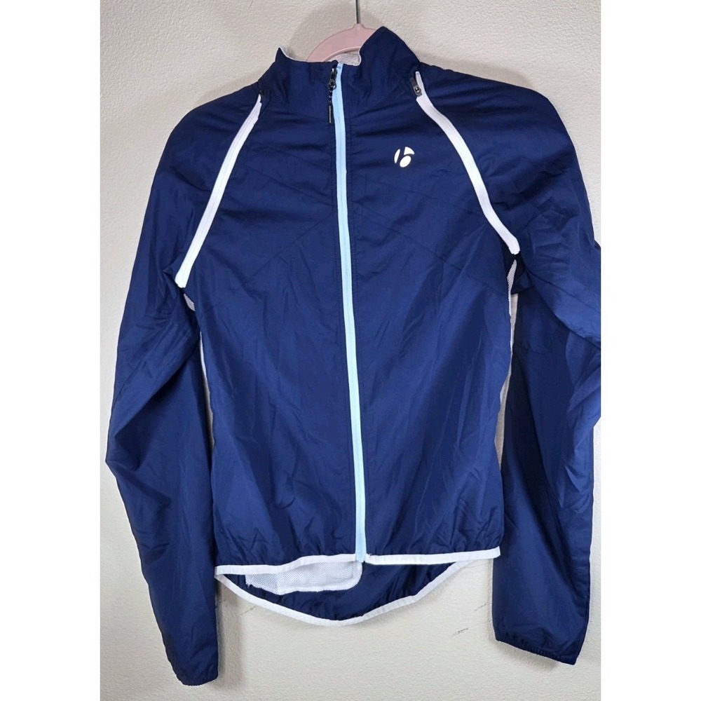 Bontrager Race WSD Convertible Windshell Women Large Blue Cycling Jacket Reflect